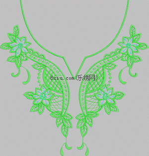 Simple collar embroidery pattern album