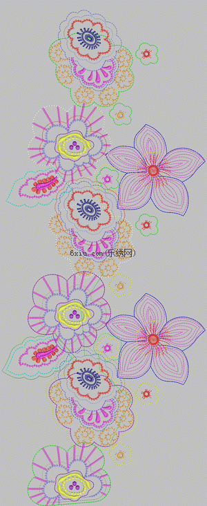Classic Children's Flower Patch embroidery pattern album