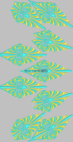 Classical abstract face diamond embroidery pattern album