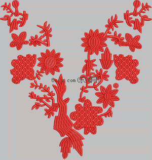 Abstract Tree It's Divided embroidery pattern album