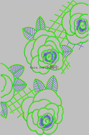 Rose patch embroidery pattern album