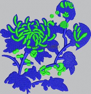 It's rice Chrysanthemum embroidery pattern album