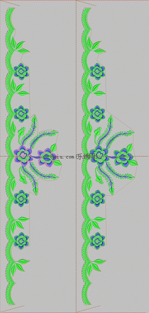 Like a phoenix tail wavy pendulum pattern embroidery pattern album