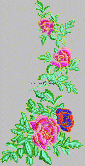 Classical Traditional Peony Flowers embroidery pattern album