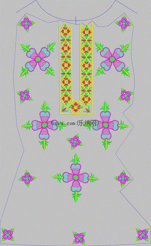 Flowers in the Middle East embroidery pattern album