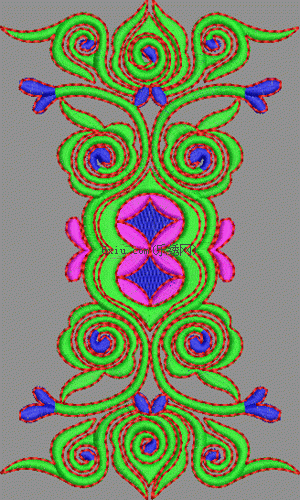National auspicious flowers embroidery pattern album