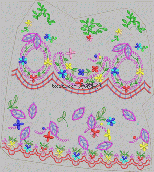 Classic Flowers embroidery pattern album
