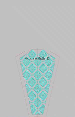 Diamond shaped needle embroidery pattern album