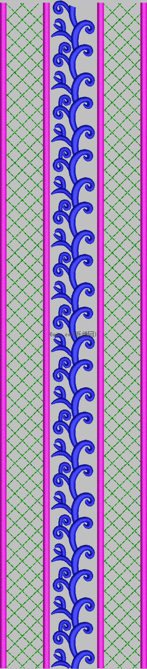 Grid single needle embroidery pattern album