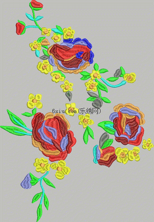 Classic flowers embroidery pattern album