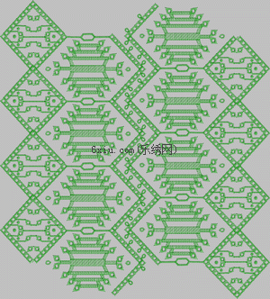 Rhombic dot embroidery embroidery pattern album