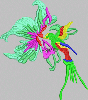 Hummingbird embroidery pattern album