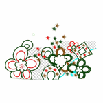 Children's Flower Mesh embroidery pattern album