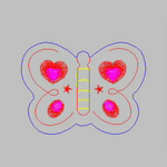 Butterfly embroidery pattern album
