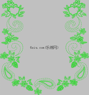 Cucumis leaf embroidery pattern album