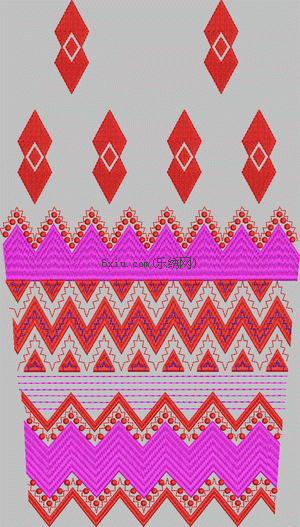 Rhombic corner wrapping needle embroidery pattern album
