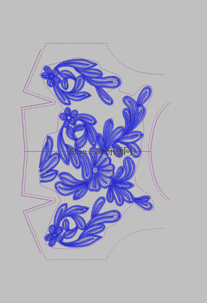 Female breast flower embroidery pattern album