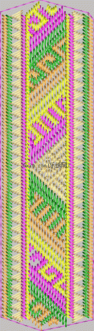 Strap strip embroidery pattern album