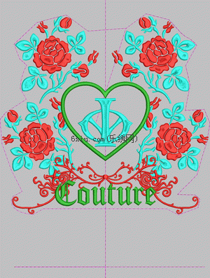 Rose Letter embroidery pattern album