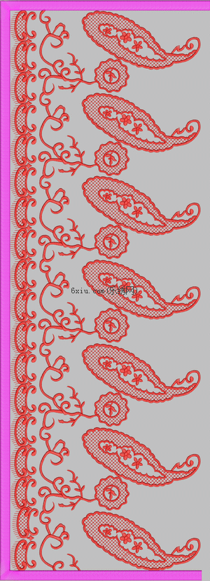Droplet stripe embroidery pattern album