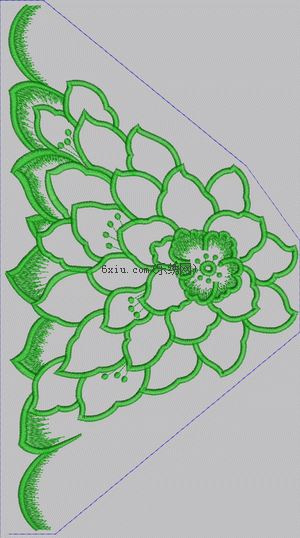 Lotus like embroidery pattern album