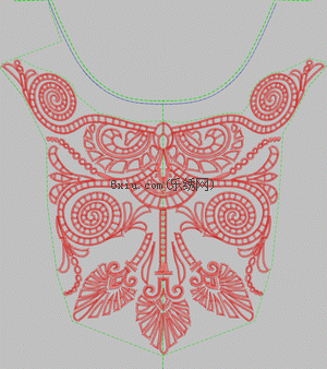 Rail curve embroidery pattern album