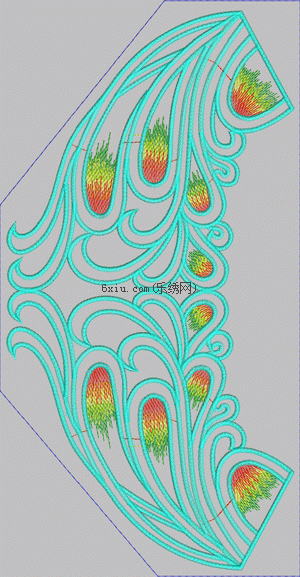 Phoenix Tail embroidery pattern album