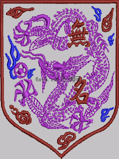 Dragon Badge embroidery pattern album