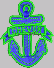 Anchor Badge embroidery pattern album