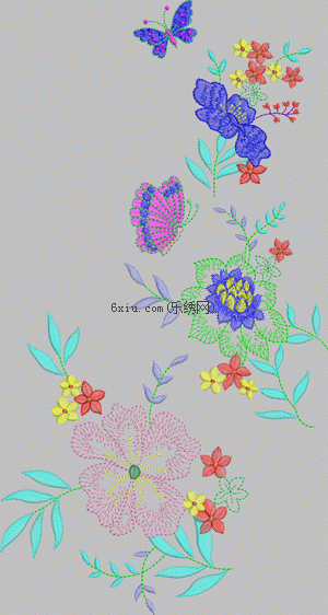 Flower of clothing embroidery pattern album