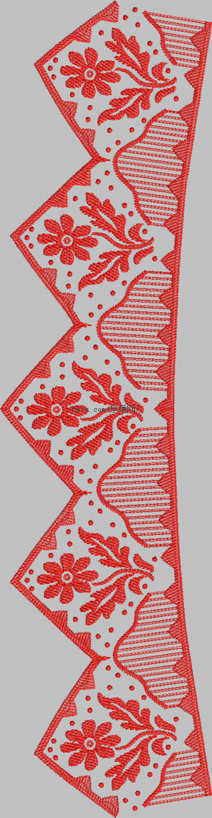 Skirt edge embroidery pattern album