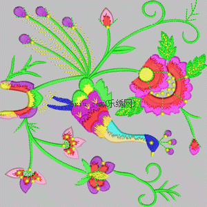 Auspicious Peacock embroidery pattern album