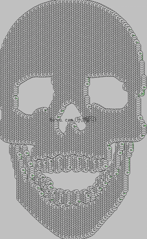 Pearls and skeletons embroidery pattern album