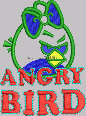 Bird angry bird embroidery pattern album
