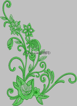 A flower embroidery pattern album