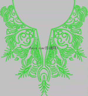 Bead of collar embroidery pattern album