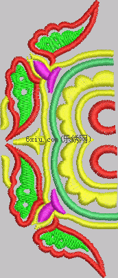 Symmetric curve embroidery pattern album