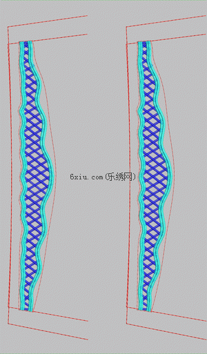 Trouser lattice embroidery pattern album