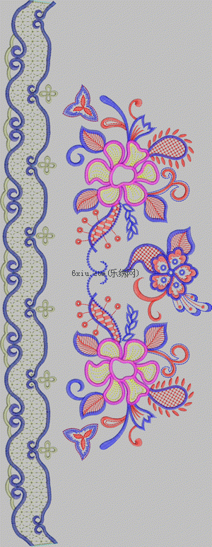 Big skirt embroidery pattern album