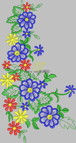 Flower classics embroidery pattern album