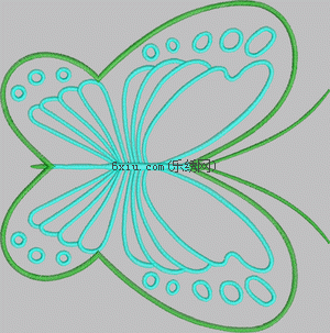 Butterfly applique embroidery pattern album
