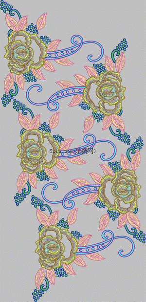 Hot stamping embroidery pattern album