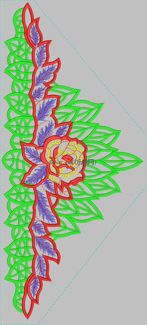 Flower skirt embroidery pattern album