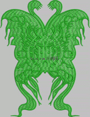 Butterfly abstraction embroidery pattern album