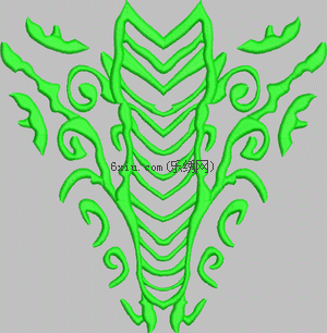 Abstract scorpion embroidery pattern album