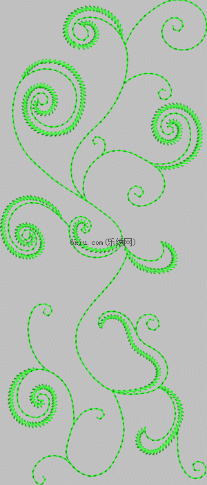 Abstract curve embroidery pattern album
