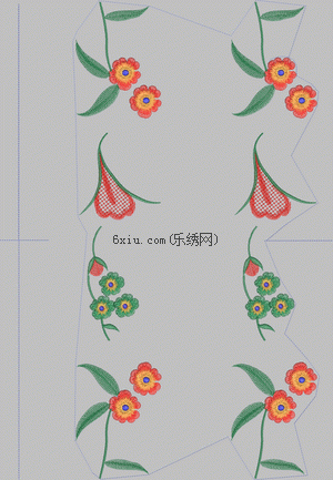 Floret embroidery pattern album