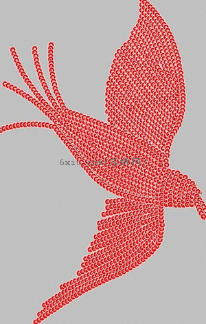 Bird beads embroidery pattern album