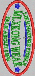 Male badge logo embroidery pattern album