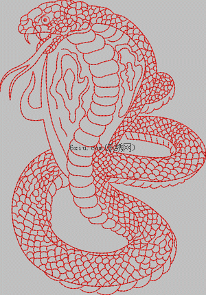 Snake embroidery pattern album